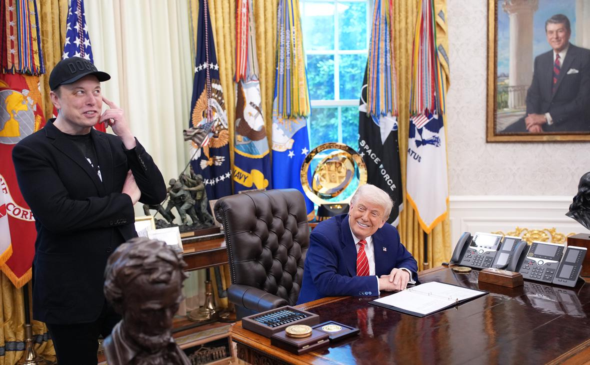 Илон Маск и Дональд Трамп