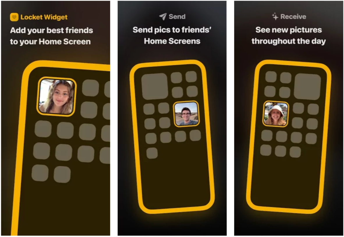 Виджет Locket выводит присланные фото друзей прямо на главный экран смартфона