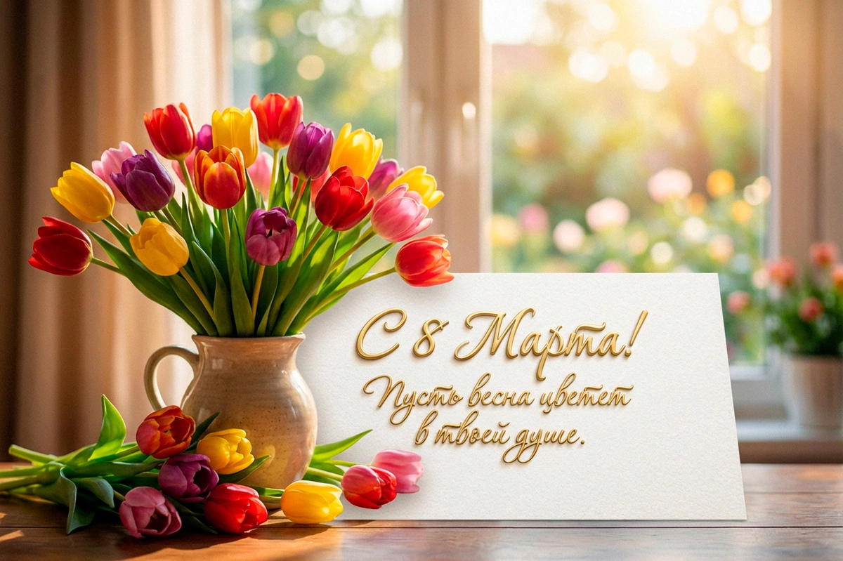 Открытки на 8 Марта: 20 вариантов для поздравления близких и знакомых