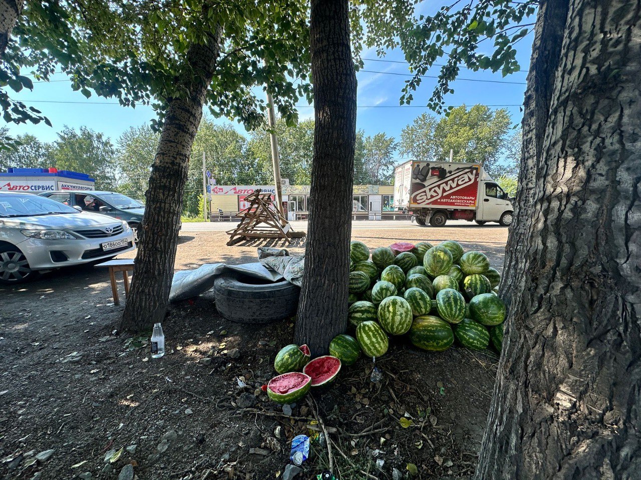 Незаконная уличная торговля на ул. Хилокской