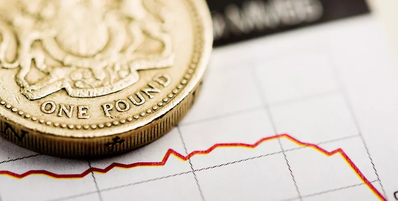 Курс фунта стерлингов упал на 2% после заявления Банка Англии о рецессии