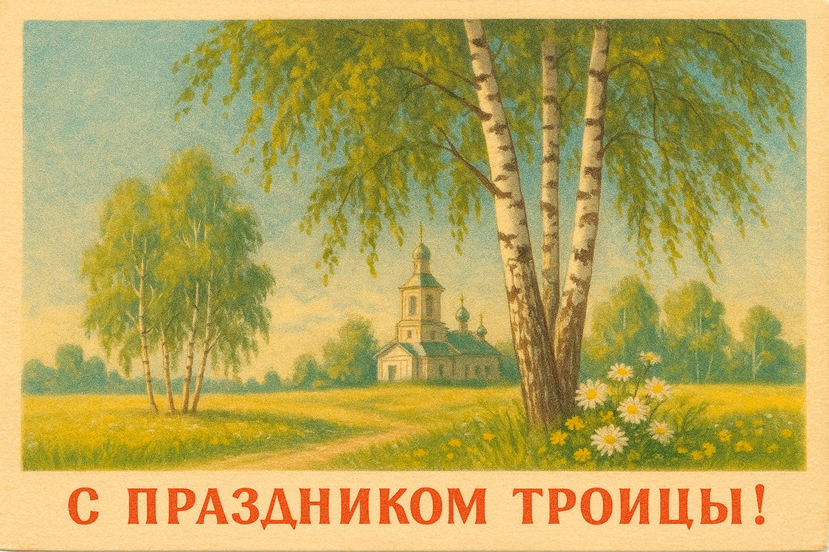 Открытки с Троицей. 30 красивых, старинных открыток со Святой Троицей