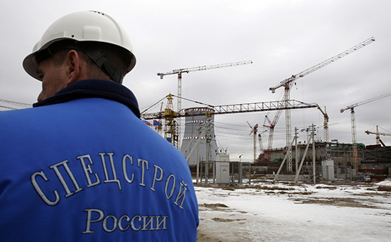 Строительная площадка Ленинградской атомной электростанции-2 в городе Сосновый Бор


