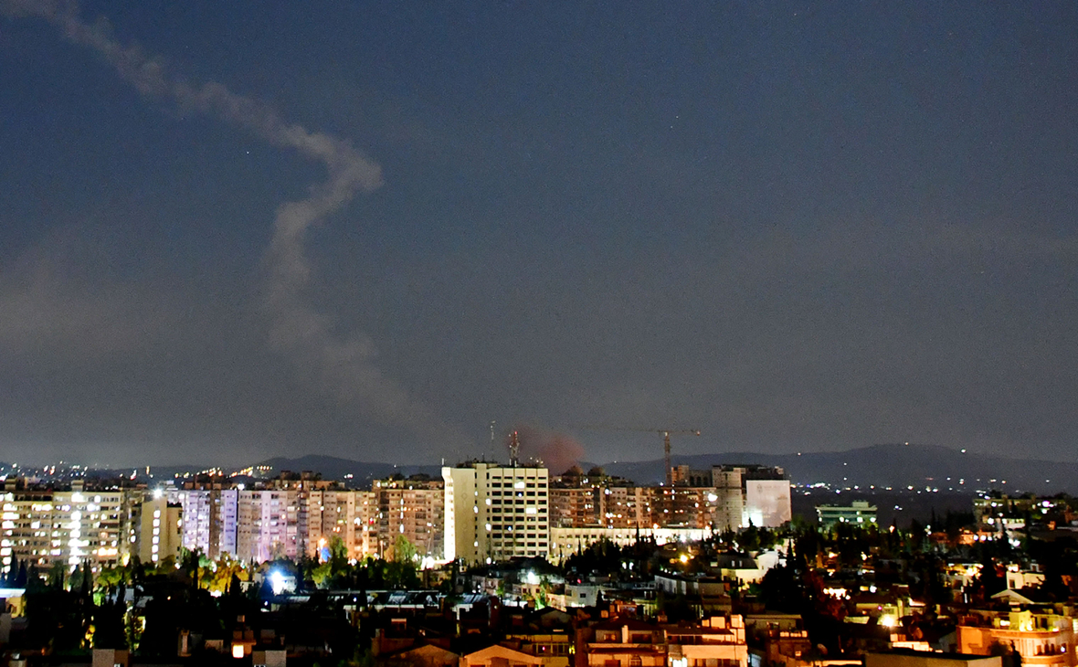 Провинция Хомс, след дыма от ракеты