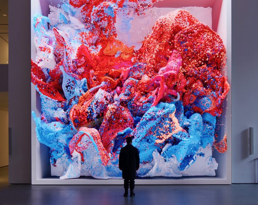 Работы из цикла Machine Hallucinations в музее MoMA