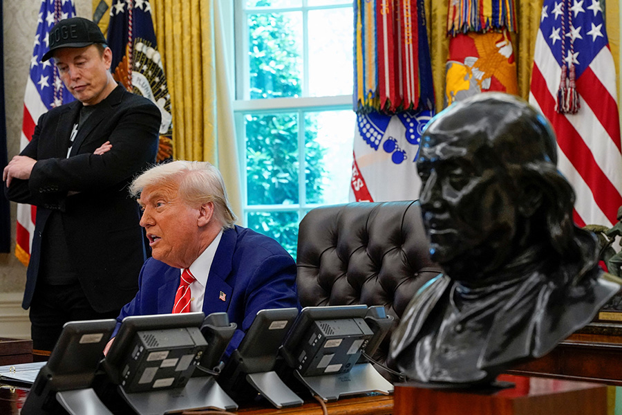 Илон Маск и Дональд Трамп
