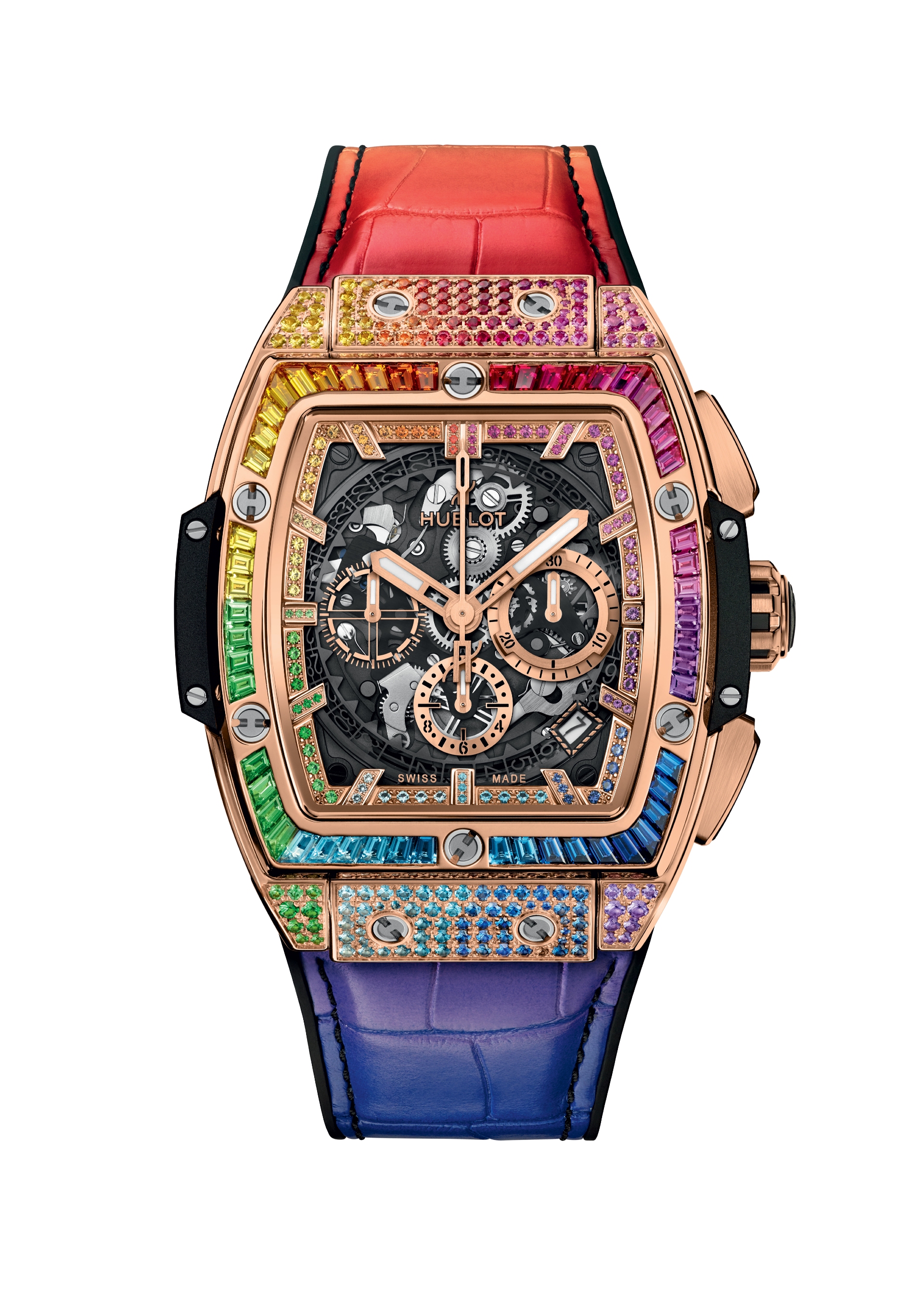 Часы Spirit of Big Bang King Gold Rainbow, Hublot