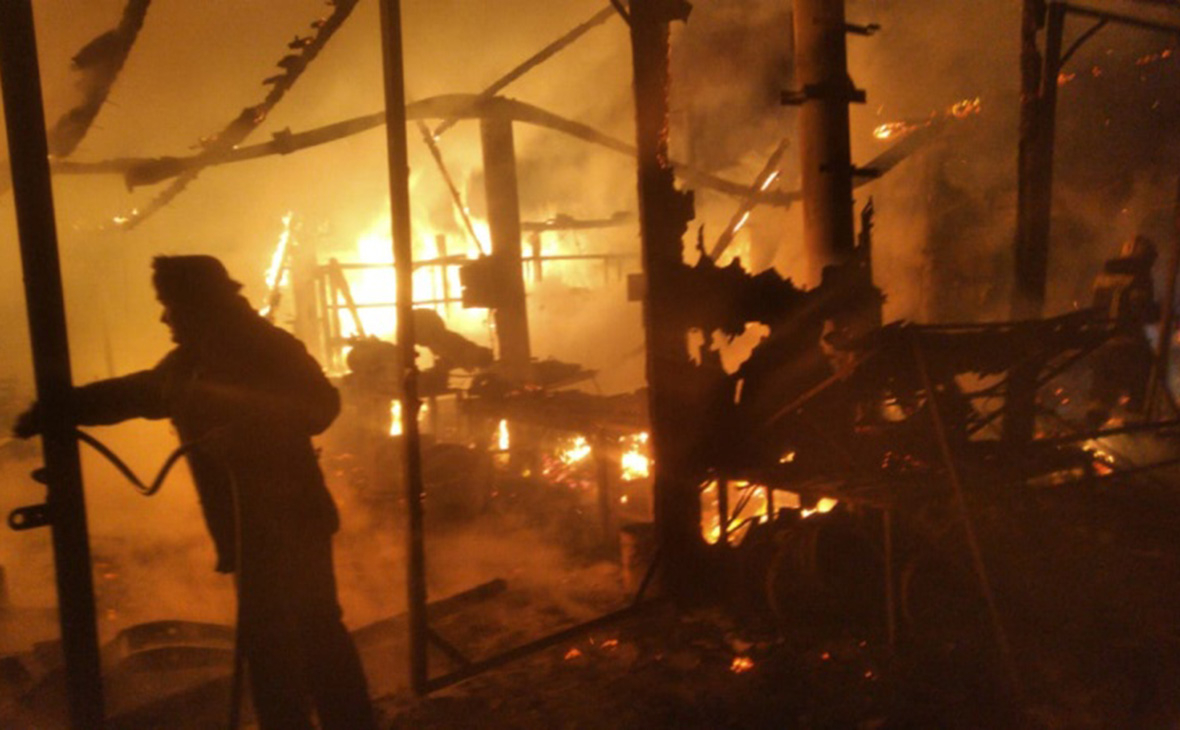 В Подмосковье произошел пожар на территории монастыря