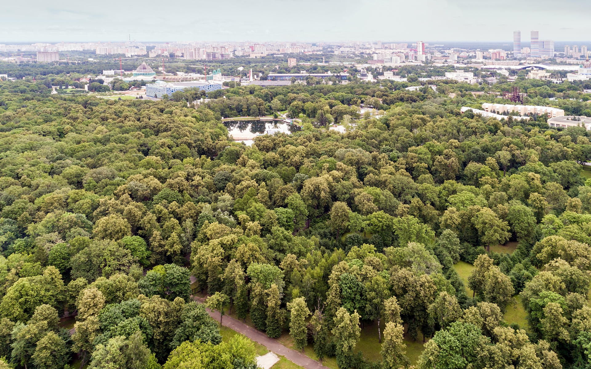 Ботанический сад в Москве. Виды