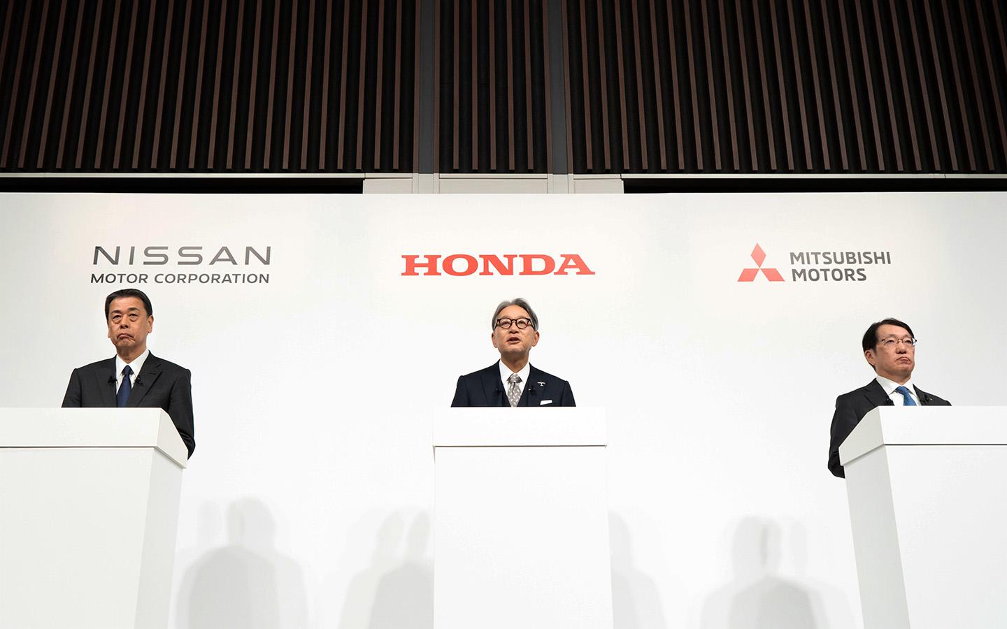 Honda, Nissan и Mitsubishi начали переговоры о создании нового альянса