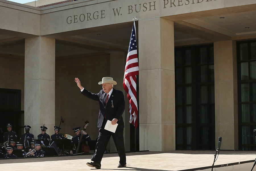 Бывший вице-президент США Дик Чейни принял участие в церемонии открытия Президентского центра Джорджа Буша-младшего в Далласе, штат Техас, США, 25 апреля 2013 года
