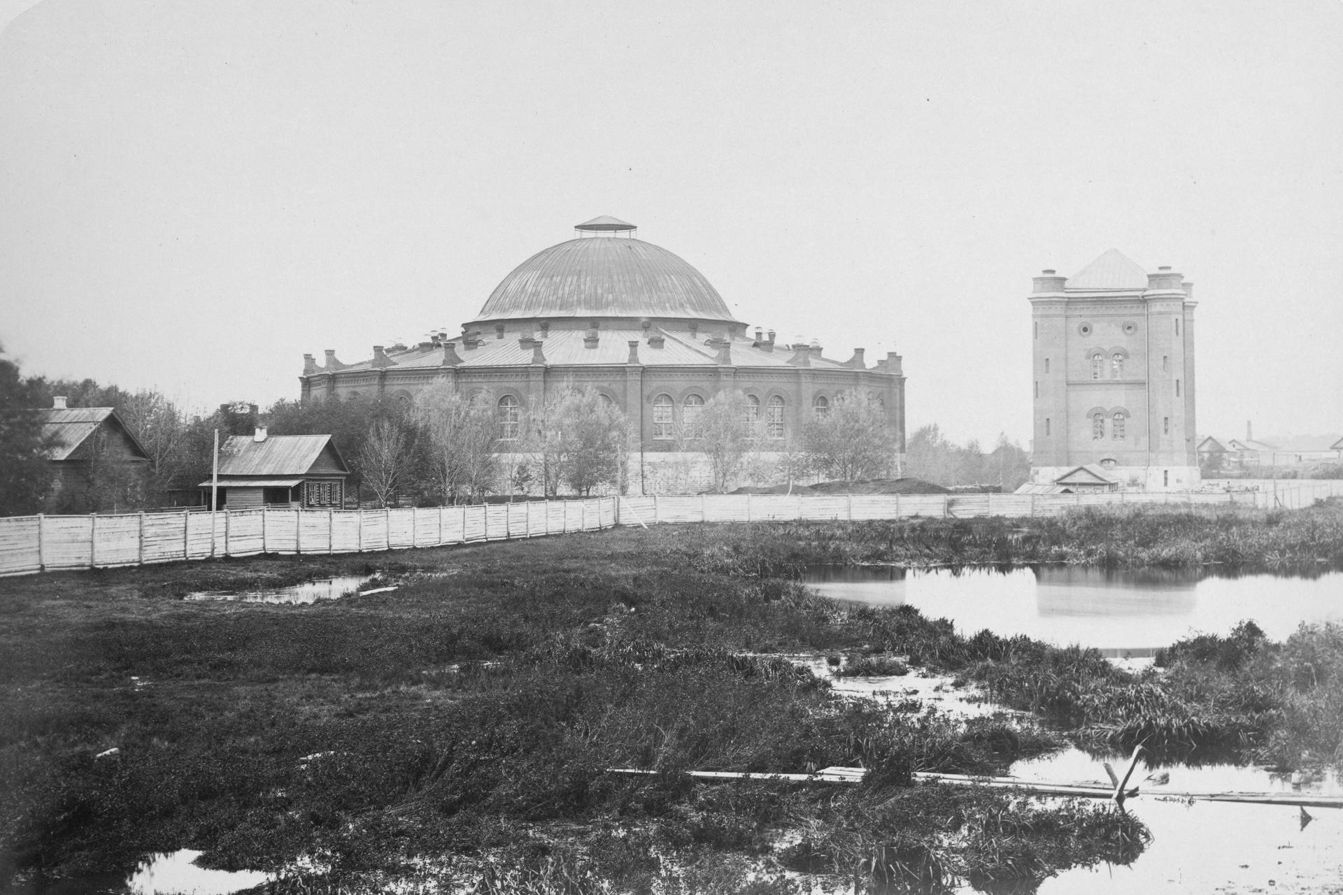 Круговое депо и водонапорная башня в Москве, 1850-е&nbsp;