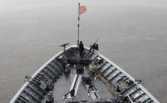 Крейсер ВМС США в Черном море. Фото 2014 года


