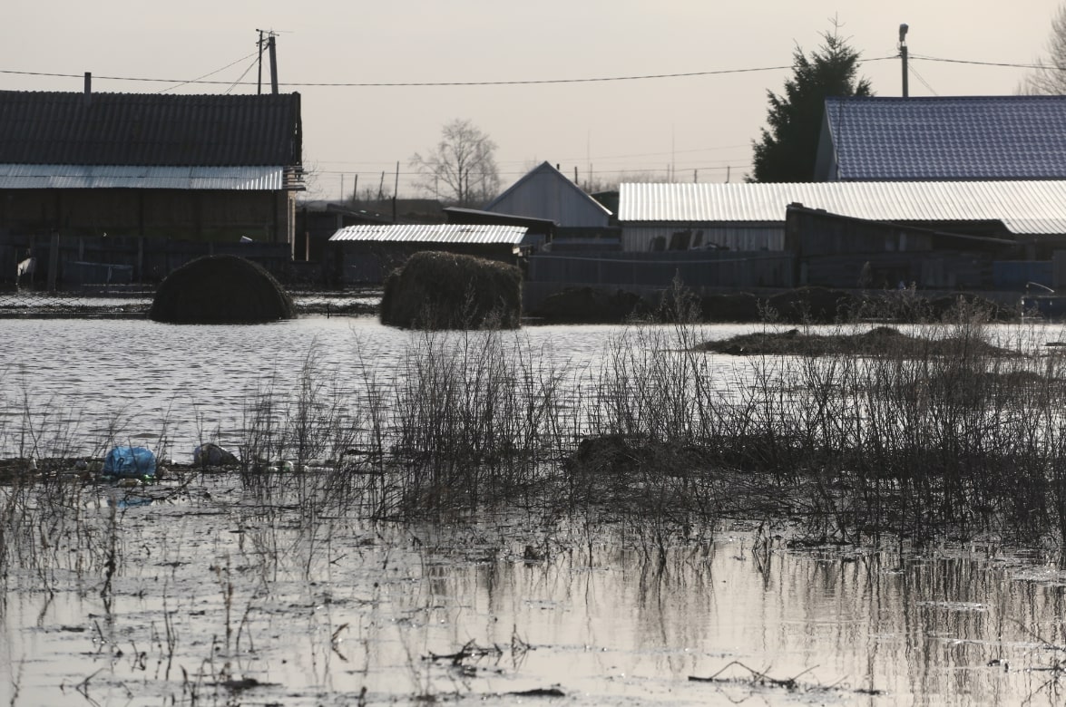 Уровень воды в реке Ишим в Казанском районе составил 842 см на 18 часов 24 апреля