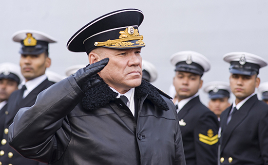Отстраненный от&nbsp;исполнения служебных обязанностей командующий Балтийским флотом Виктор Кравчук, ноябрь 2012 года


