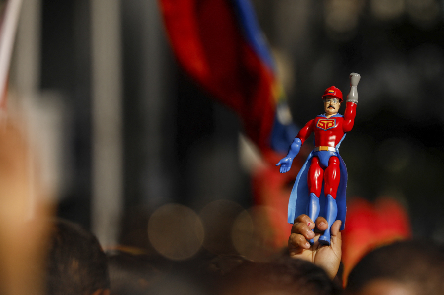 На марше&nbsp;с требованием освободить&nbsp;Николаса Мадуро.&nbsp;4 января, Каракас.