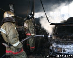 В Лефортовском тоннеле сгорел автомобиль