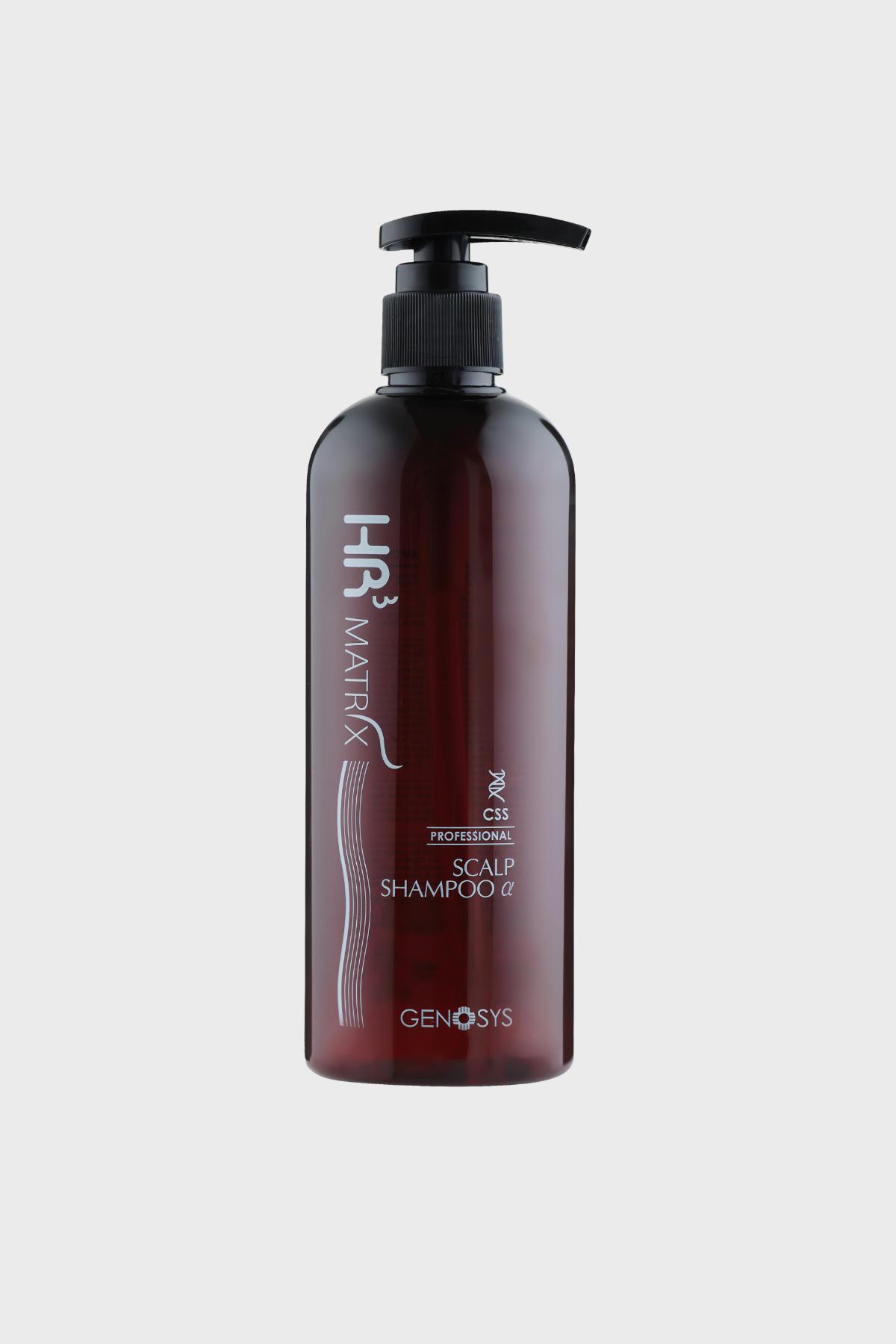 Бессульфатный шампунь для волос от выпадения и перхоти HR3 Matrix Scalp & Hair Shampoo, Genosys, 6720 руб. (hollyshop.ru)