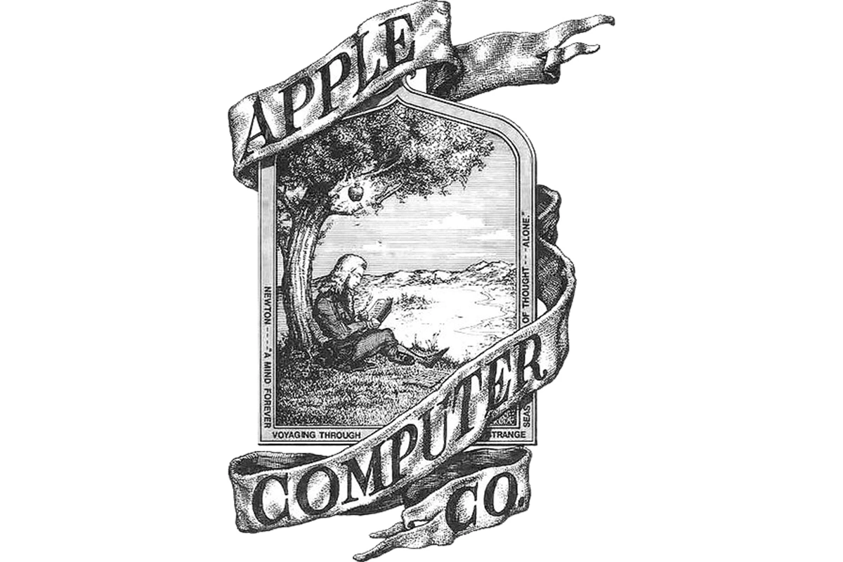 Первый логотип Apple Computer Co., созданный сооснователем компании Рональдом Уэйном в 1976 году