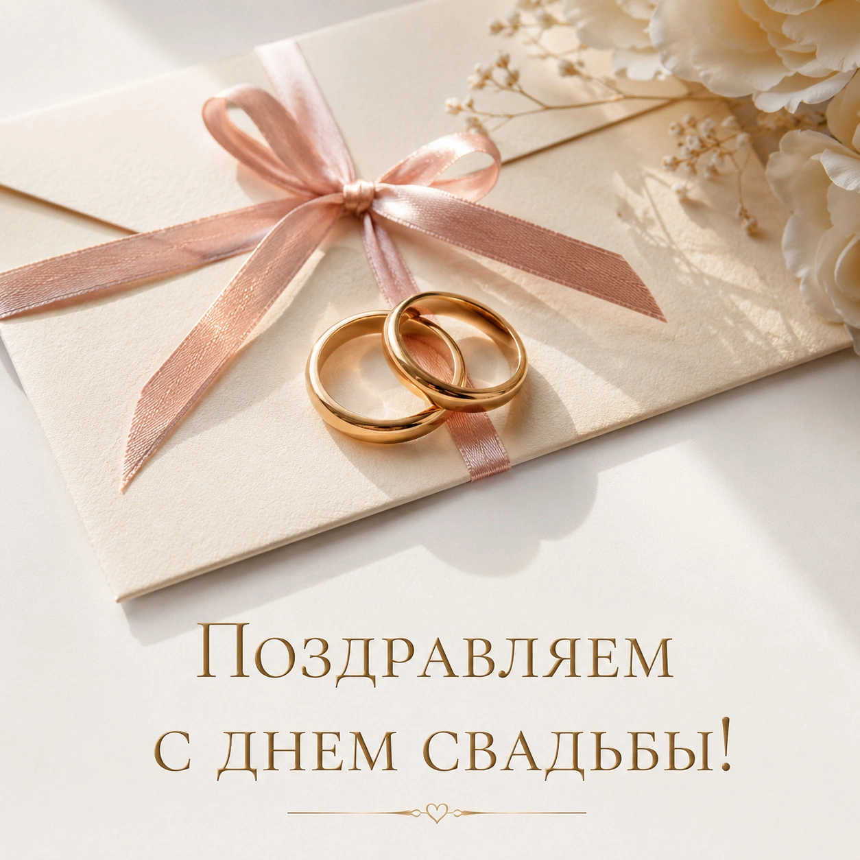 Красивая картинка с днем свадьбы