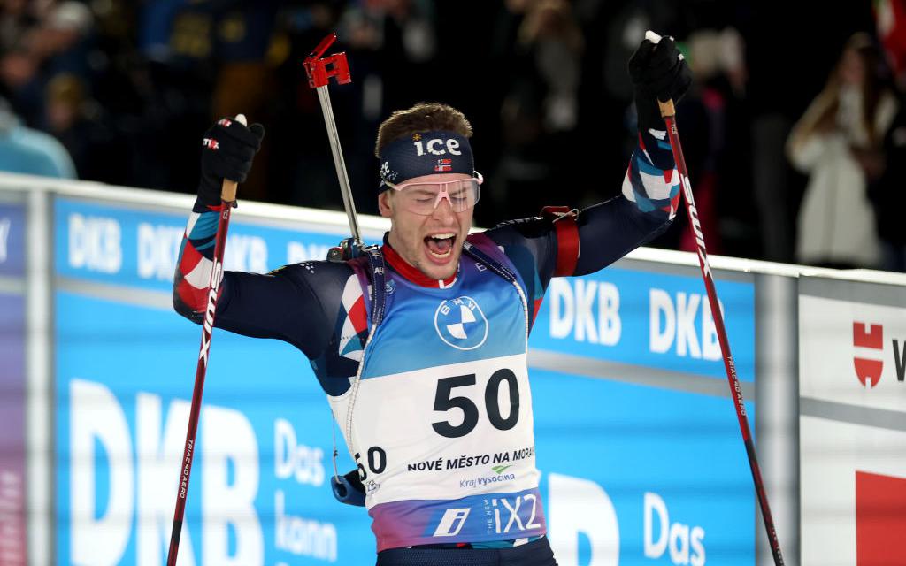 Норвежские биатлонисты заняли весь пьедестал в спринте на чемпионате мира