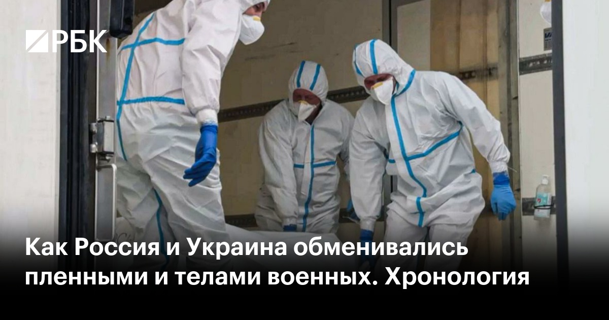 Как Россия и Украина обменивались пленными и телами военных. Хронология