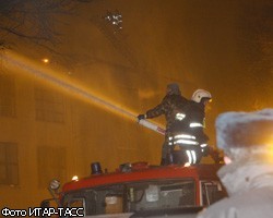 Пожар в строящемся здании МГИМО потушен