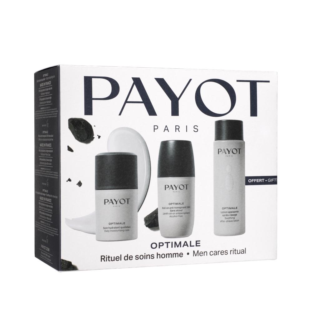 Набор Promo Optimale Set (роликовый дезодорант-антиперспирант Optimale 24HR Roll-On Antiperspirant, увлажняющий дневной гель-крем для лица Optimale Soin Hydratant Quotidien, успокаивающий лосьон после бритья Optimale Lotion Apaisante Apr&egrave;s Rasage), Payot, 3699 руб. (&laquo;Рив Гош&raquo;)