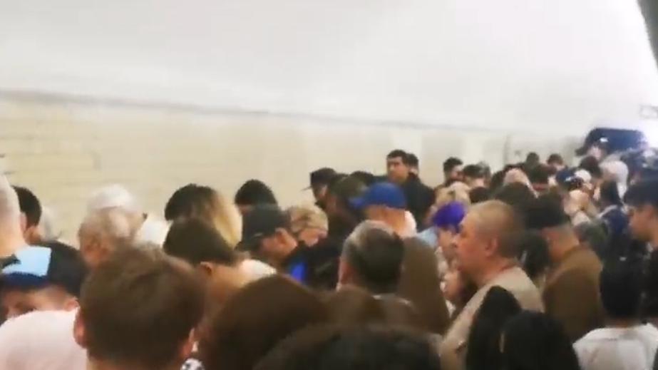 На оранжевой ветке в Москве приостановили движение из-за падения человека