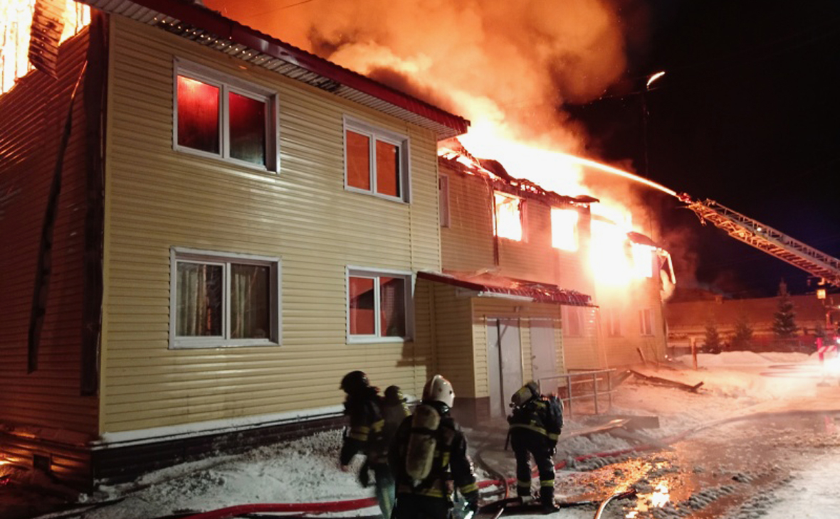 В Мурманской области при пожаре в жилом доме погиб мужчина