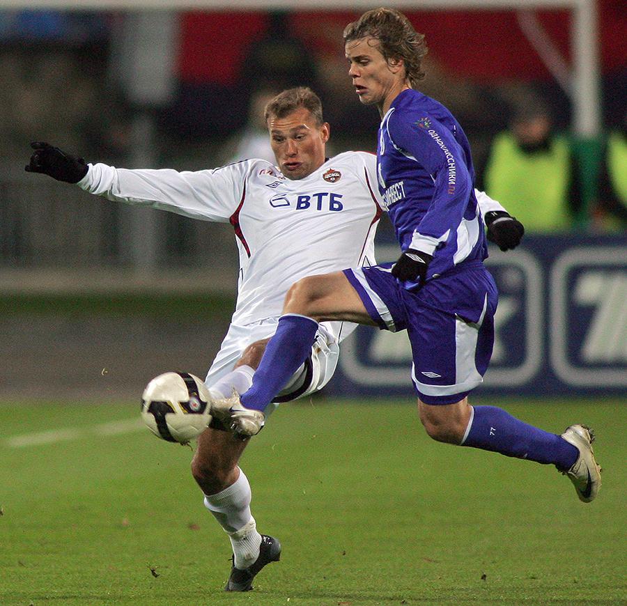 Василий Березуцкий и Александр Кокорин (слева направо), 2008 год