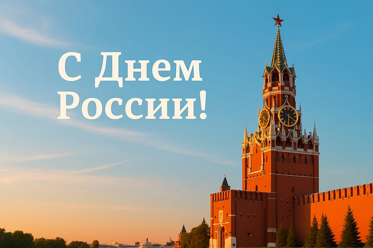 Открытки с Днем России. 30 красивых, прикольных картинок на 2025 год