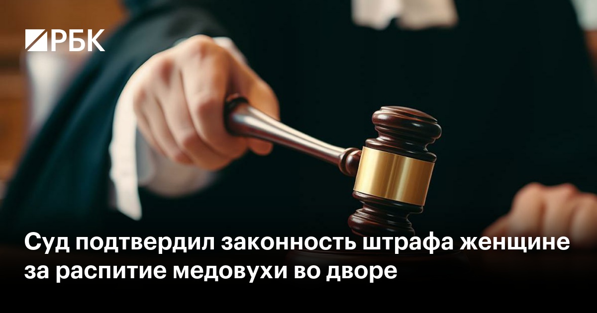 Суд подтвердил законность штрафа женщине за распитие медовухи во дворе