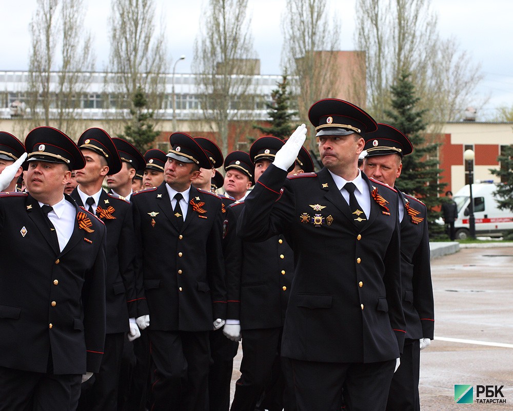 Парад казанского гарнизона полиции.