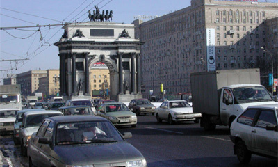 Средняя скорость движения транспорта в Москве упала на 10%