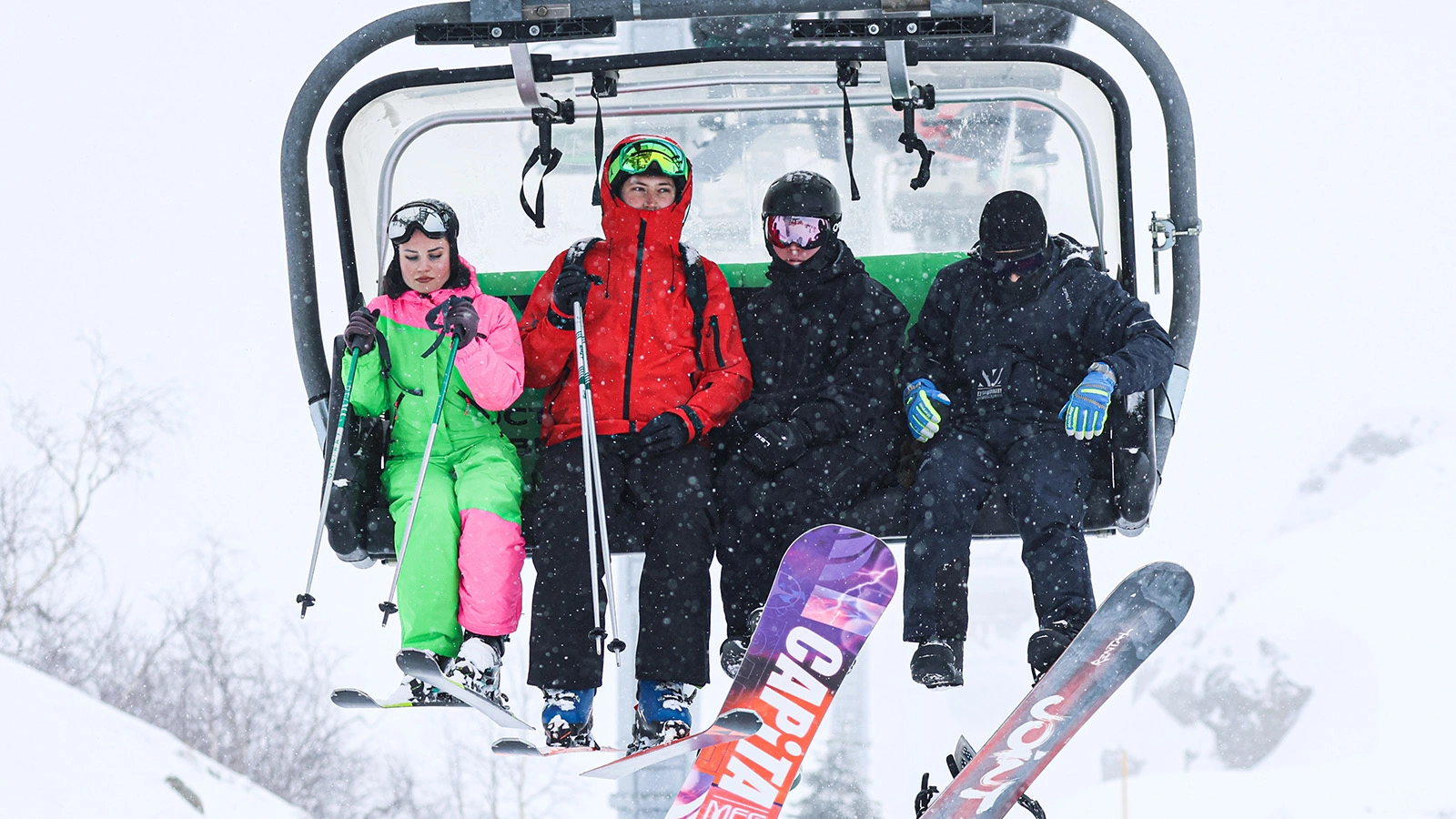 Посетители курорта «Красная поляна»