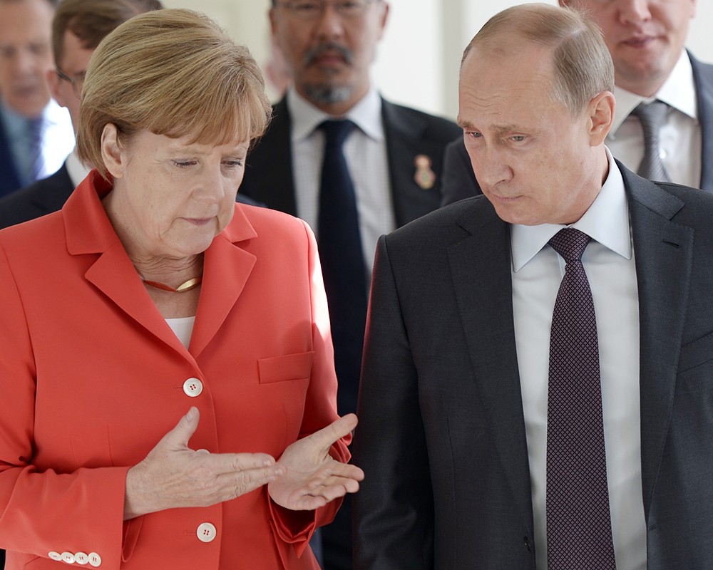 Канцлер Германии Ангела Меркель и президент России Владимир Путина
