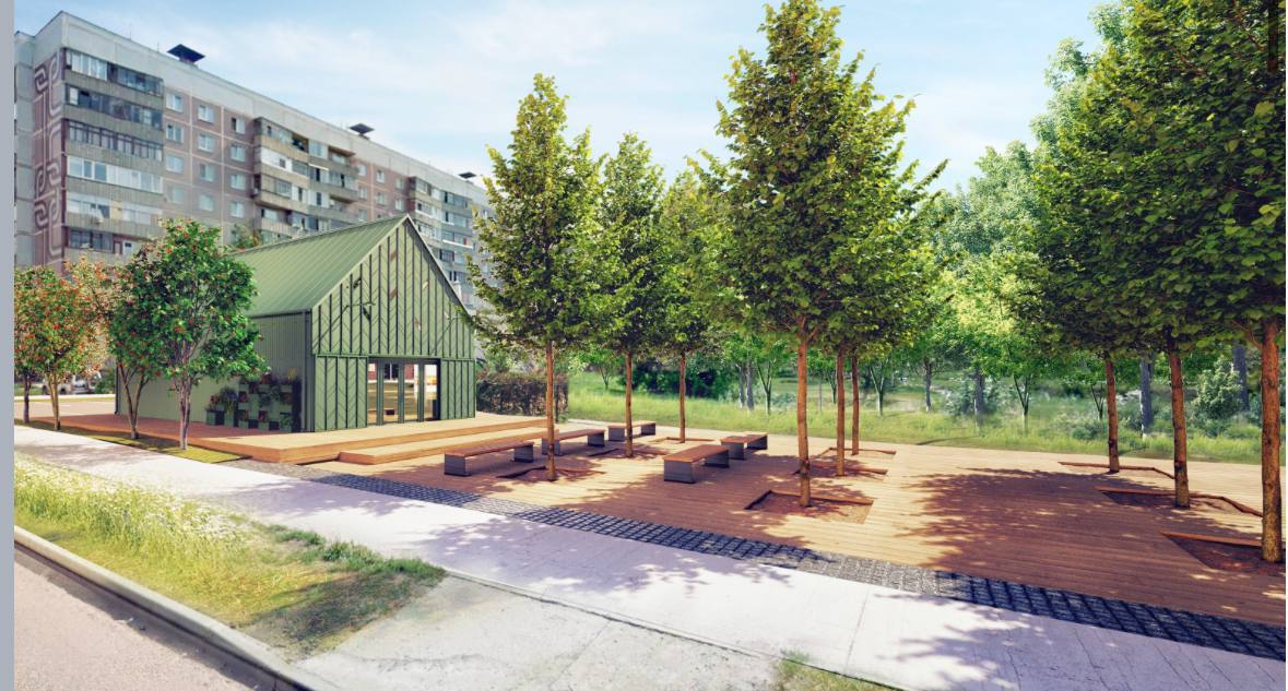 Дизайн-макет сквера Демакова