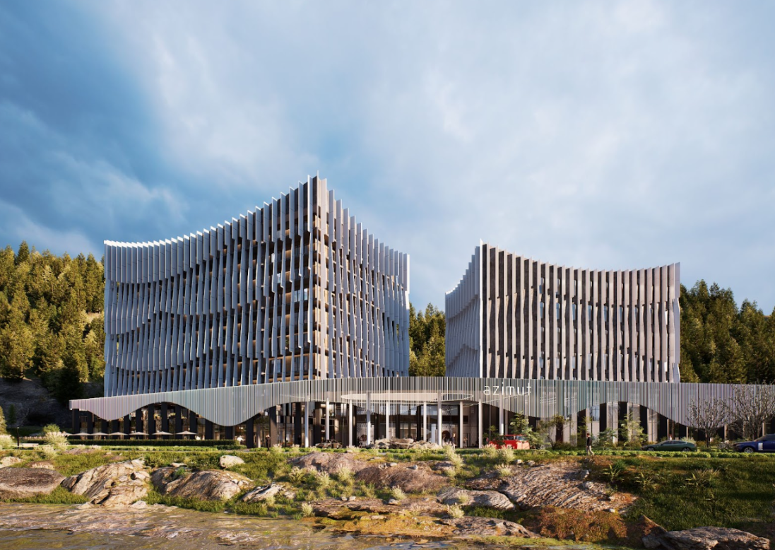 Проект строящегося санатория 5* AZIMUT Hotels в Белокурихе Алтайского края