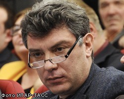 За агитацию против В.Матвиенко Б.Немцову грозит штраф в 1500 руб.