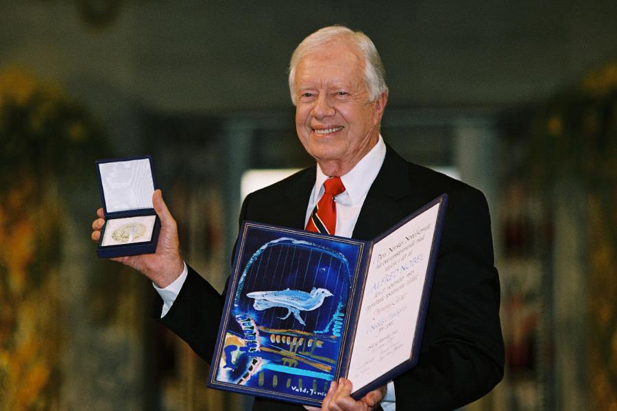 Джимми Картер в Осло, Норвегия, 12 мая 2002 года