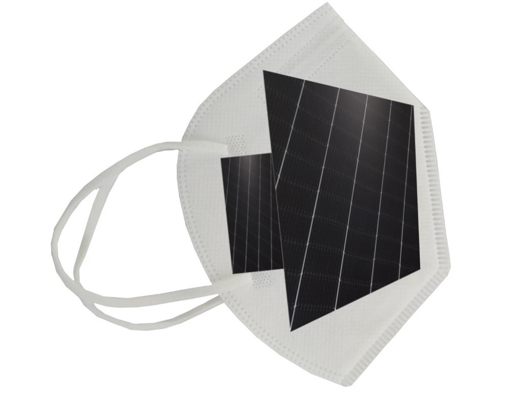 Схематично респиратор с солнечной батареей выглядит так