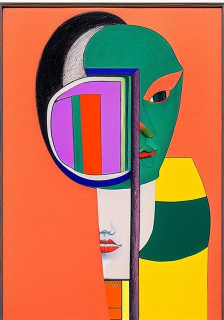 &laquo;Девушка&raquo; Дэна Витца и Фрэнка Стеллы, Оскара Шлеммера, 8k