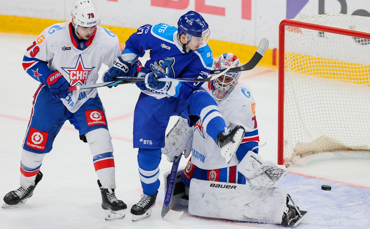 СКА второй раз в сезоне КХЛ обыграл московское «Динамо»