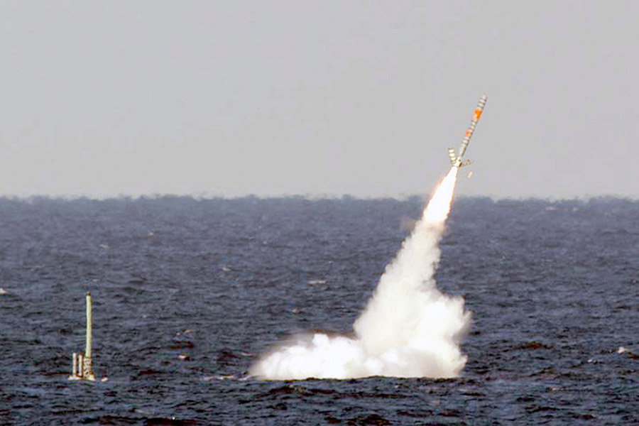 Запуск&nbsp;крылатой ракеты &laquo;Томагавк&raquo;. 2011 год