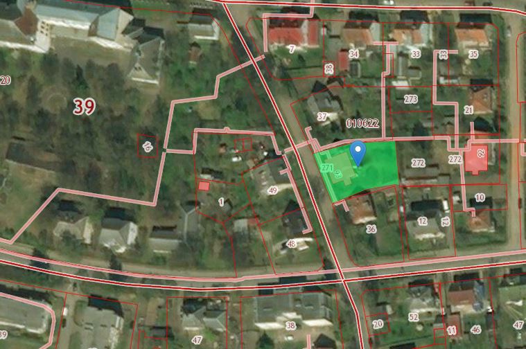 Фото: Скриншот с кадастровой карты (зеленым цветом обозначен участок, на котором расположен имущественный комплекс)