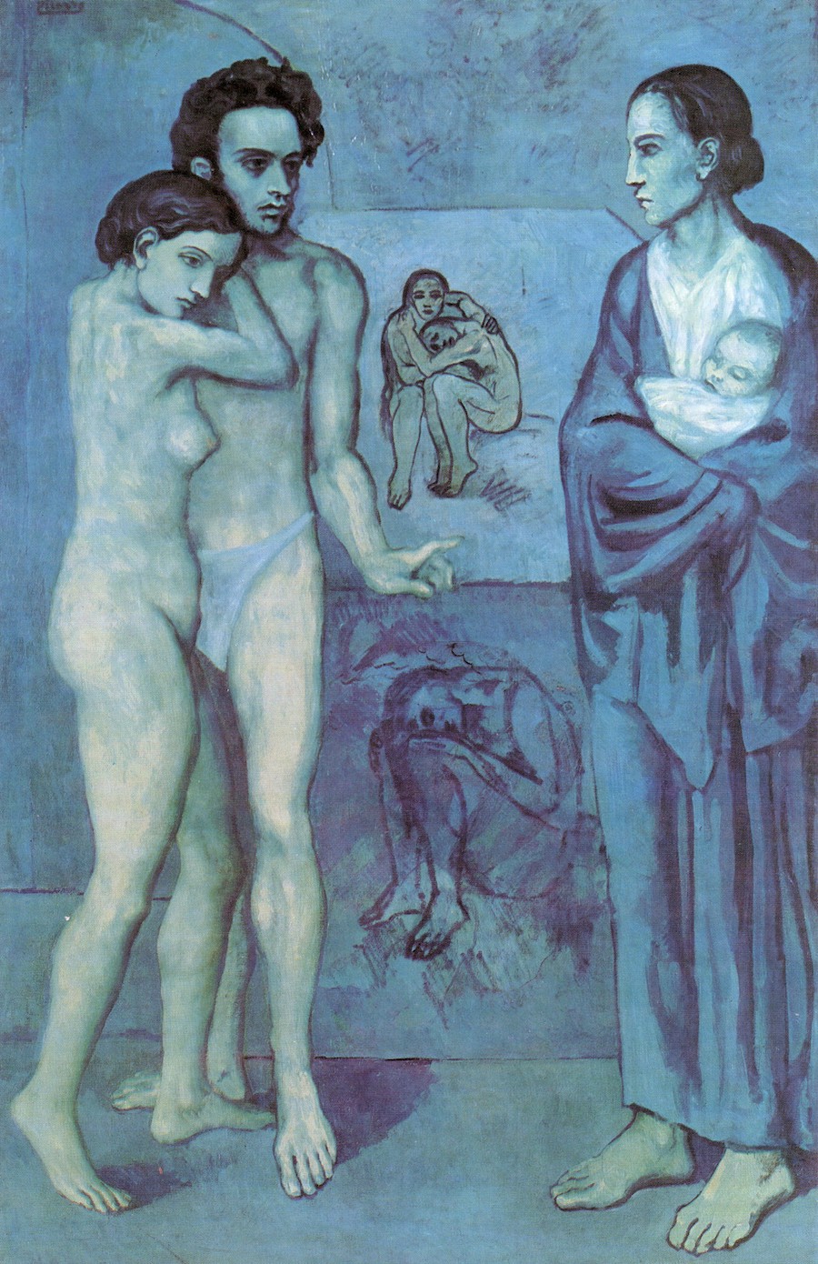 Похожая обнаженная женщина на другой картине Пикассо&nbsp;&mdash; &laquo;Жизнь&raquo;, 1903 год