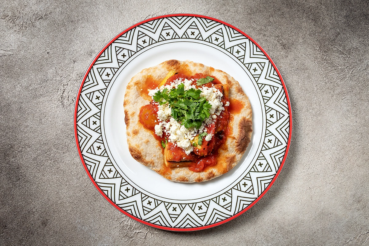 Молодые кабачки гриль с домашней брынзой