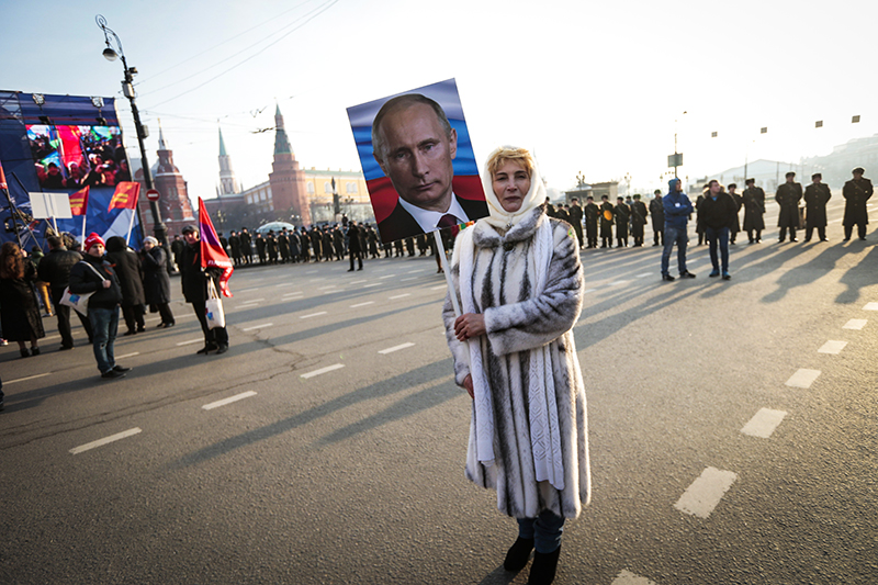 Шествием и митинг «Мы едины» в Москве