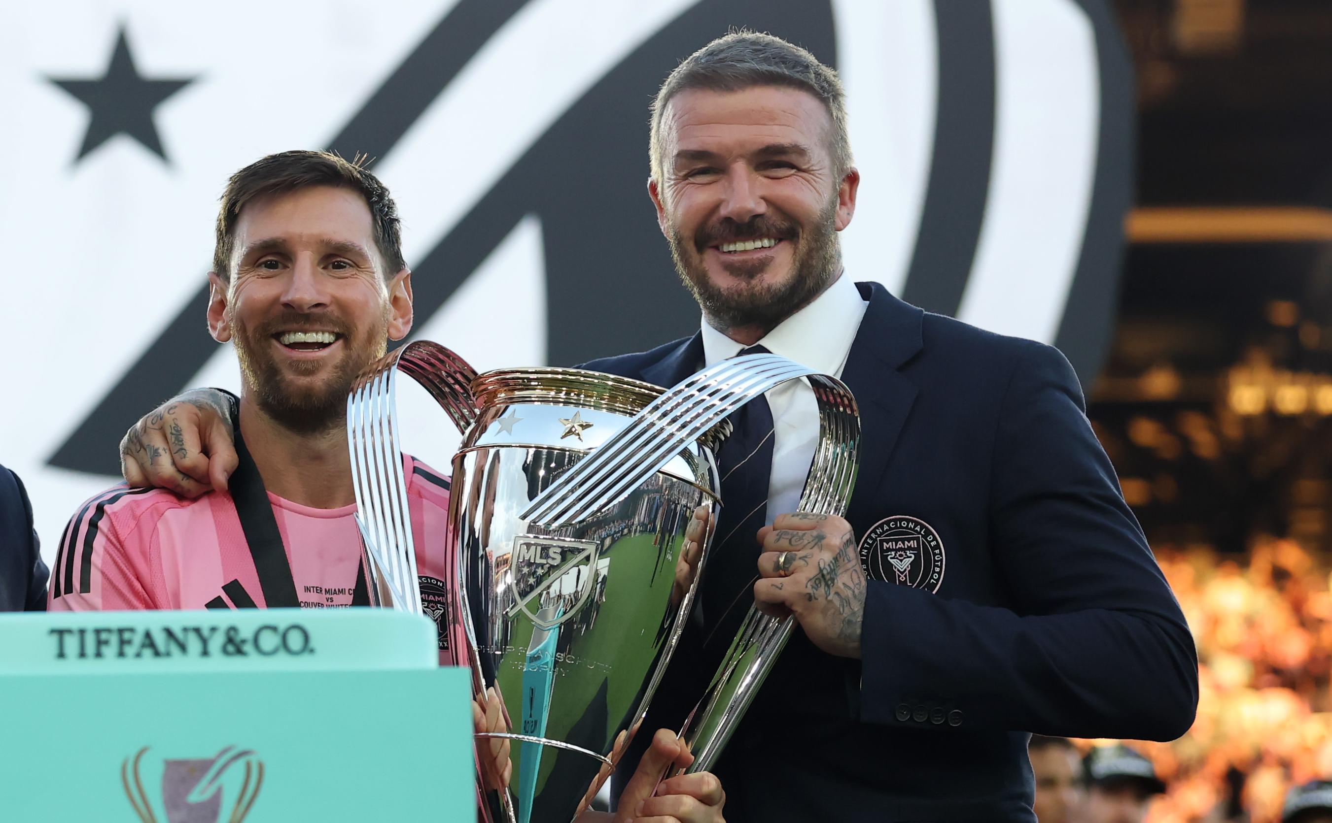 Лионель Месси и Дэвид Бекхэм